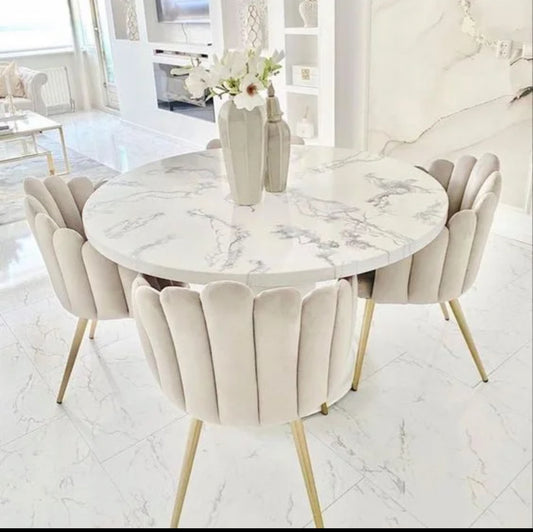 Dining table marble 4 seats